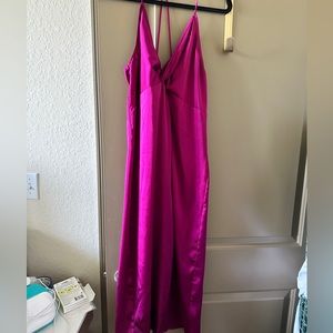 Fuchsia express midi dress